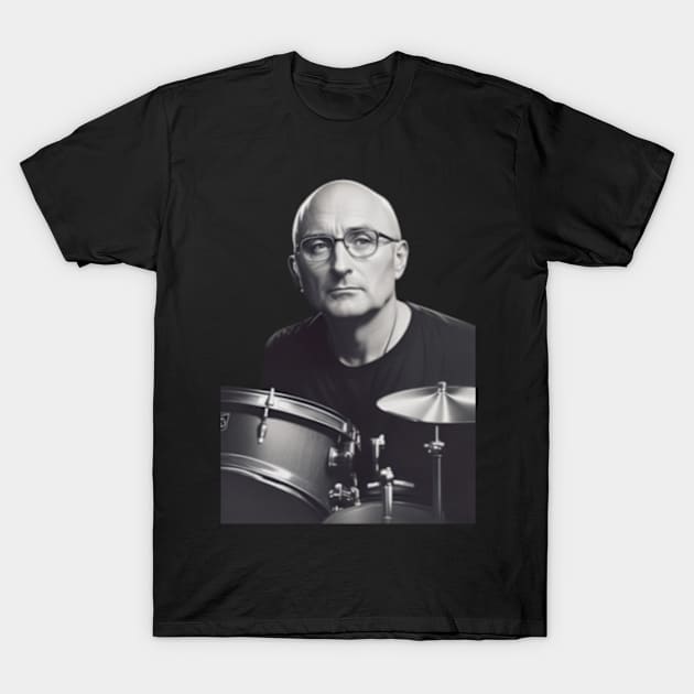 phil collins // vektor art design v3 T-Shirt by girls store